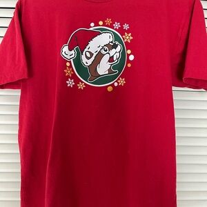 Red Bucees Beaver Christmas T-Shirt